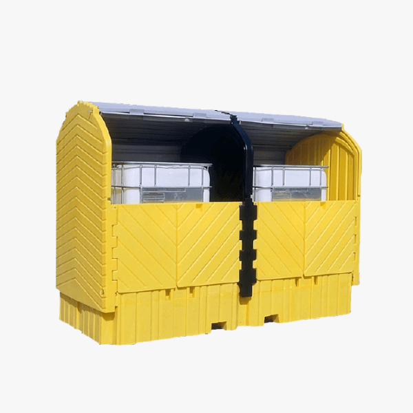 Twin Hardtop IBC Spill Pallet