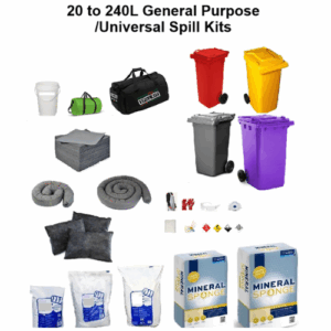 General Purpose/Universal Spill Kits from 20L to 240L